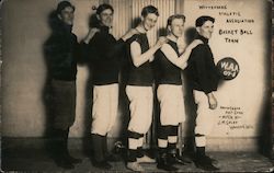 Wittenberg Athletic Association Basketball Team 1907-08 Wisconsin Postcard Postcard Postcard