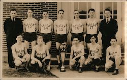 Salem High School Basketball Team Postcard