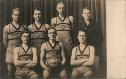 McM Men's Basketball Team (1915-1916) Postcard Postcard Postcard