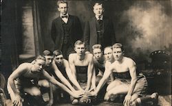 Young Men's Basketball Team Postcard