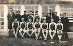 G.W.S. Basketball Team Postcard