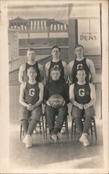 Greenleaf Basketball Team Postcard