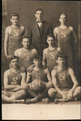 S.H.S. Basketball Team Postcard