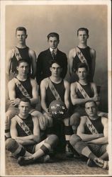 MHS Basketball 1915-1916 Monticello, WI Postcard Postcard Postcard
