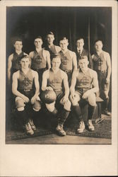 Concordia University Basketball Team 1919 Postcard