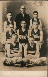 Cando High School Basketball Team 1922-1923 Postcard
