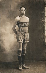 Mayville Basketball Player Postcard