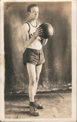 Male Basketball Player Postcard