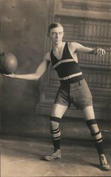 Madison High School Basketball Player Beula Degood Postcard