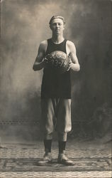 A.C.S. Basketball Player 1913-1914 Postcard