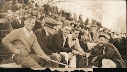 Men Seated in Lawrence High Stadium Kansas Football Original Photograph Original Photograph Original Photograph