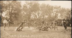 Lawrence High School versus Rosedale Football Game Original Photograph
