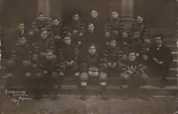 WHS 1907 Central PA Champions Football Team Postcard