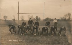 1913 Concord High School Football Team New Hampshire Postcard Postcard Postcard