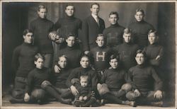 Huntington High School Football team Postcard