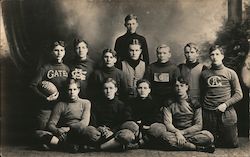 Gates Academy Foot Ball, 1911 Neligh, NE Postcard Postcard Postcard