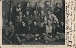 Clayton High School Football Team New York Postcard Postcard Postcard