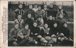 Denver Normal Preparatory School Wallace Business Shorthand College Football Boys Postcard