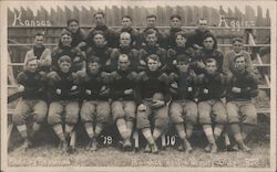 Kansas State Aggies Football Team 1910 Postcard