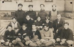 Madison High School Football Team Postcard