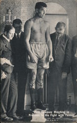 Jack Dempsey Weighing In for Fight with Tunney Boxing Arcade Card Arcade Card Arcade Card