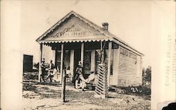 #21 First Real Estate Office Mpls. 1855 Postcard