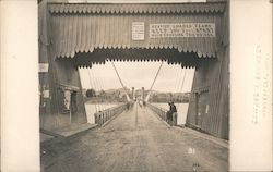 #31 First Suspension Bridge,Built 1855 Postcard