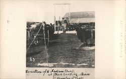 #53 Hanging Little Six and Medicine Bottle Postcard