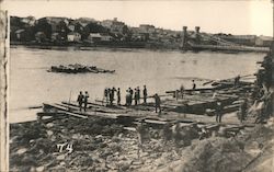 #74 Break in the Tunnel 1868 Postcard