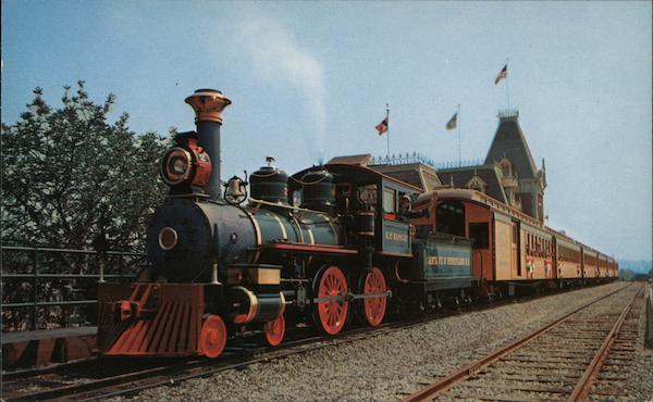 Santa Fe and Disneyland Passenger Train Anaheim California