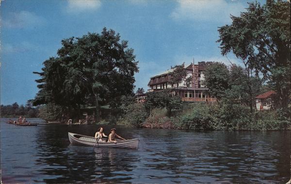 The Mountain Airie Inn on the Canadian side above the Thousand Islands International Bridges New York