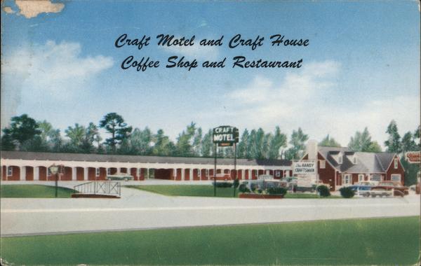 Craft Motel and Craft House Coffee Shop and Restaurant Battleboro North Carolina