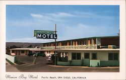 Mission Bay Motel, Pacific Beach San Diego, CA Postcard Postcard Postcard