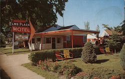 Elms Plaza Motel Postcard