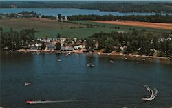 Crooked Lake, looking toward Hollywood Landing at the North Shore Postcard