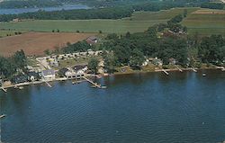 Hollywood Landing and North Shore Crooked Lake Angola, IN Postcard Postcard Postcard