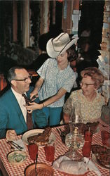 Pinnacle Peak Patio, if you wear a tie, BEWARE! No ties allowed. Scottsdale, AZ Charles Appel Postcard Postcard Postcard