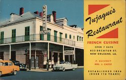 Tujague's Restaurant, opposite Historic French market Postcard