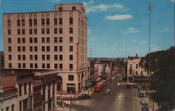 Main Street, looking North from Public Square Postcard