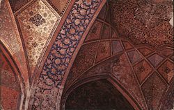 Sotoon's Ceiling, Chehel Sotoun Palace Isfahan, Iran Middle East Postcard Postcard Postcard