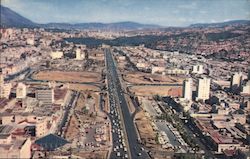 Aerial View of Bolivar Avenue Caracas, Venezuela South America Postcard Postcard Postcard