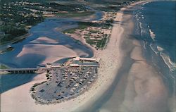 Aerial View of Beach Area and Ogunquit River Postcard