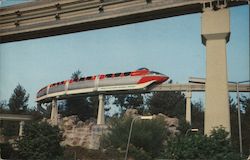 Disneyland Monorail Postcard