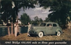 1940 Willys Deluxe Sedan Los Angeles, CA Cars Postcard Postcard Postcard