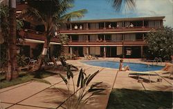 Poolside, White Sands Hotel, Waikiki Honolulu, HI Postcard Postcard Postcard