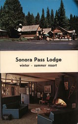 Sonora Pass Lodge Long Barn, CA Postcard Postcard Postcard