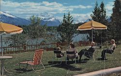 The Athabasca River from Beckers' Jasper Bungalows Postcard