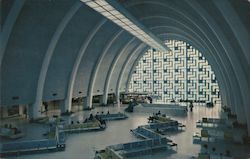 Main Lobby, Moisant International Airport Postcard
