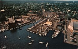 Aerial View of the United States Sailboat Show Postcard