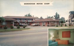 Birmingham Motor Court Postcard